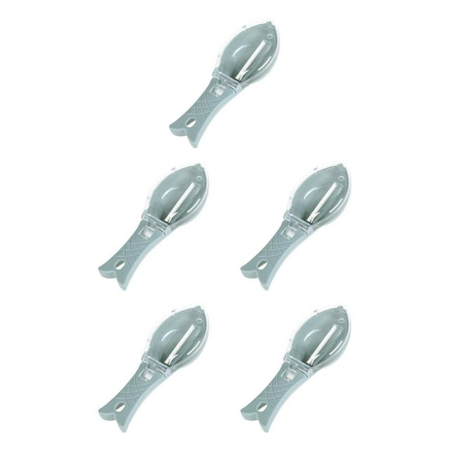 ZheElen 1PC Fish Skin Brush Scraping Fishing Scale Brush Kitchen Accessories Fish Knife Cleaning Kitchen Gadgets Useful Scraper blue 5Set
