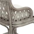 thumbnail image 7 of Home Square 24" Wood Rattan Frame Counter Stool in Gray Finish - Set of 3, 7 of 7