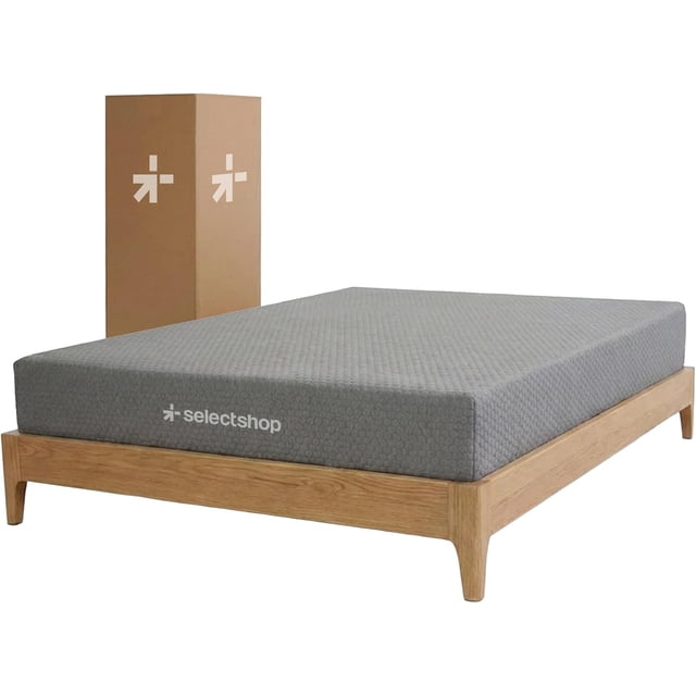 Colchón Matrimonial En Caja Esponja Foam De Alta Densidad Firmeza Media Suavidad Y Durabilidad Tecnología Híbrida Ortopédico (Gris)