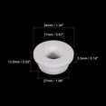 thumbnail image 2 of 4Pcs T Type Rubber Grommet Mount Dia 27mm ID 17mm H 13.5mm Seal Protection Flexible Hole Plugs White, 2 of 5