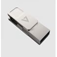thumbnail image 3 of V7 Type C Dual-Purpose Flash Drive USB-A 3.2, Silver, 3 of 4