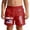 Red, variant on Boys Beach Shorts Independence Day Holiday Red White Blue Print Kids Swim Trunks Casual Summer Wear Clothes