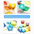 thumbnail image 4 of Childrens Wooden Geometric Digital Alarm Clock Puzzle Toy For Shape Number Learning In As Shown Size Wood Material, 4 of 8
