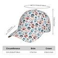 thumbnail image 2 of Balery Nautical And Pirate Owls Gorra de béisbol de tamaño ajustable para correr, entrenar y actividades al aire libre. Gorra de papá para todas las estaciones., 2 of 6