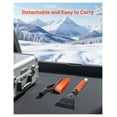 thumbnail image 5 of Snow Brush and Ice Scraper for Car Windshield, 27 Inch Aluminum Snow Removal Tool with Foam Grip, Detachable Snow Broom & Ice Scraper for Cars, Trucks, SUVs, 5 of 9