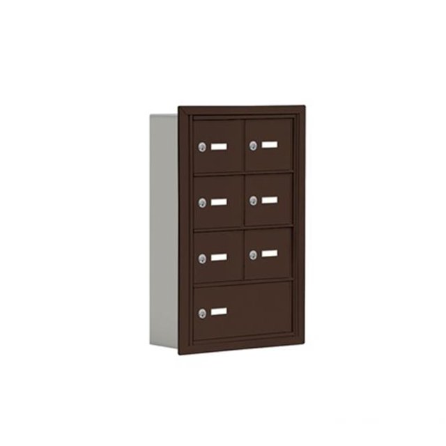 Salsbury 19045-07ZRK D 6 A 1 B Doors R-Mount Keyed Locks Cell Phone Locker In Bronze