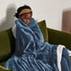 thumbnail image 5 of Manta Bedsure Sherpa de forro polar tamaño king, 270 x 230 cm, color azul pizarra, 5 of 7