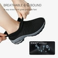 thumbnail image 5 of STQ Women's Walking Shoes Slip On Breathable Sneakers Black US 7.5, 5 of 8