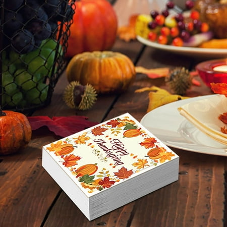 

Czzoypi Thanksgiving Decorations Indoor (C) Thanksgiving Decorations Outdoor Thanksgiving Theme Party Tableware Set Disposable Decorative Tableware Paper Set