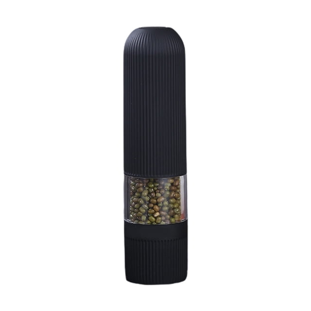 Electric Pepper Grinder, Automatic One-Hand Battery Operated Pepper Mill with Adjustable Coarseness, Refillable Spice Grinder for Kitchen and Outdoor Use