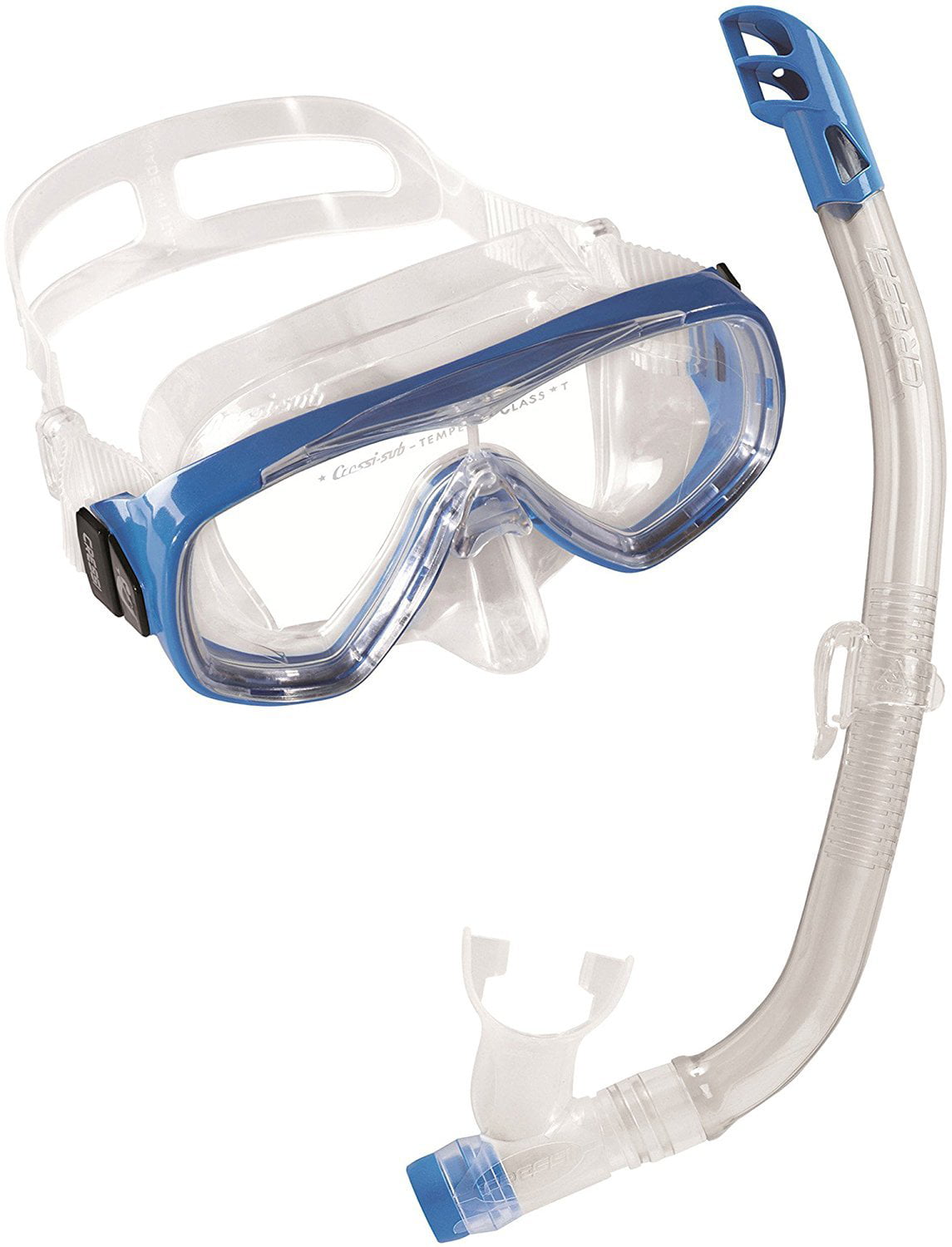Cressi Junior Ondina Snorkeling Mask Clear/Blue by Cressi Made in Italy
