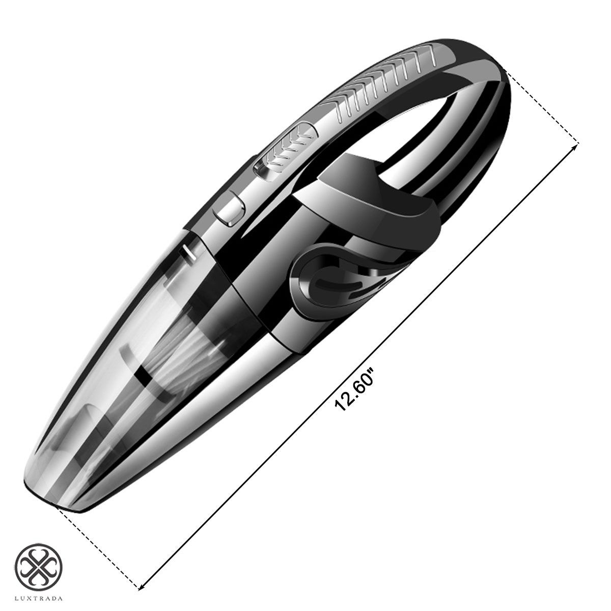 Luxtrada Car Handheld Vacuum Cleaner Hand Vacuum Cordless Pet Hair Vacuum Car Vacuum Cleaner Dust Busters for Home and Car Cleaning Car Dry Cleaning + Free Bag