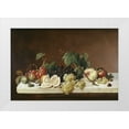 thumbnail image 3 of Severin Roesen 4x14 White Modern Wood Framed Wall Art Titled - Still Life With Fruit, 3 of 5