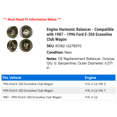 thumbnail image 2 of Engine Harmonic Balancer - Compatible with 1987 - 1996 Ford E-350 Econoline Club Wagon 1988 1989 1990 1991 1992 1993 1994 1995, 2 of 2