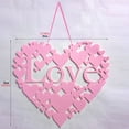 thumbnail image 3 of Valentines Day Door Decorations 2D Heart Shaped Canvas Hanging Sign for Valentines Decorations or Door Wall Decors C 10.2 In, 3 of 5