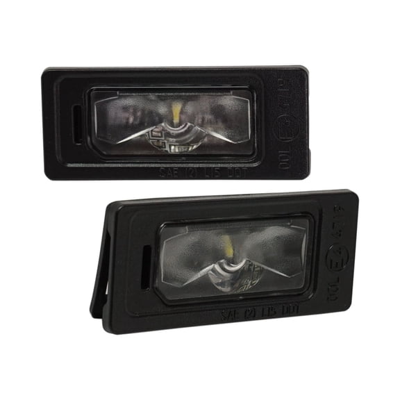 KarParts360 For Audi A4/A3 2017 2018 2019 2020 License Plate Lights Driver and Passenger Side | Pair | CAPA | With Bulb(s) | Replacement For VW2870114, VW2870114C | 5NA943021
