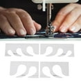 thumbnail image 2 of 4Pcs Quilting Rulers Household DIY Crafting Quilt Template Tool Feather Lines Sew Frame, 2 of 9