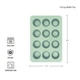 thumbnail image 3 of KitchenAid 12-Cup Aluminized Steel Nonstick Cupcake Pan and Muffin Tin, Pistachio Green, 3 of 8