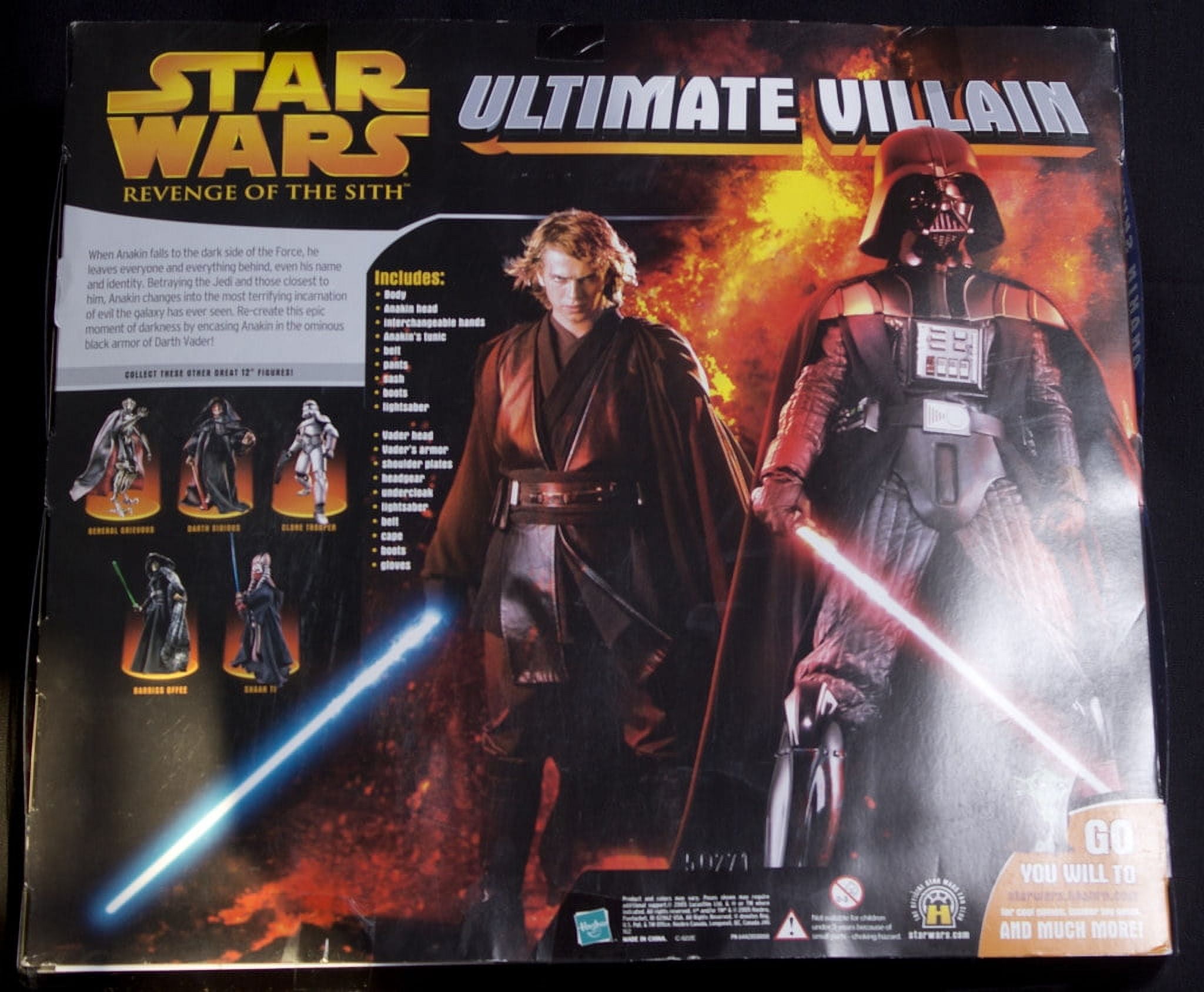 Disney Star Wars Lightsaber Salt & Pepper Grinders Darth Vader Anakin NEW  TESTED