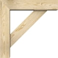 thumbnail image 3 of Ekena Millwork 6"W x 24"D x 24"H Traditional Block Rough Sawn Bracket w/ Offset Brace, Douglas Fir, 3 of 25