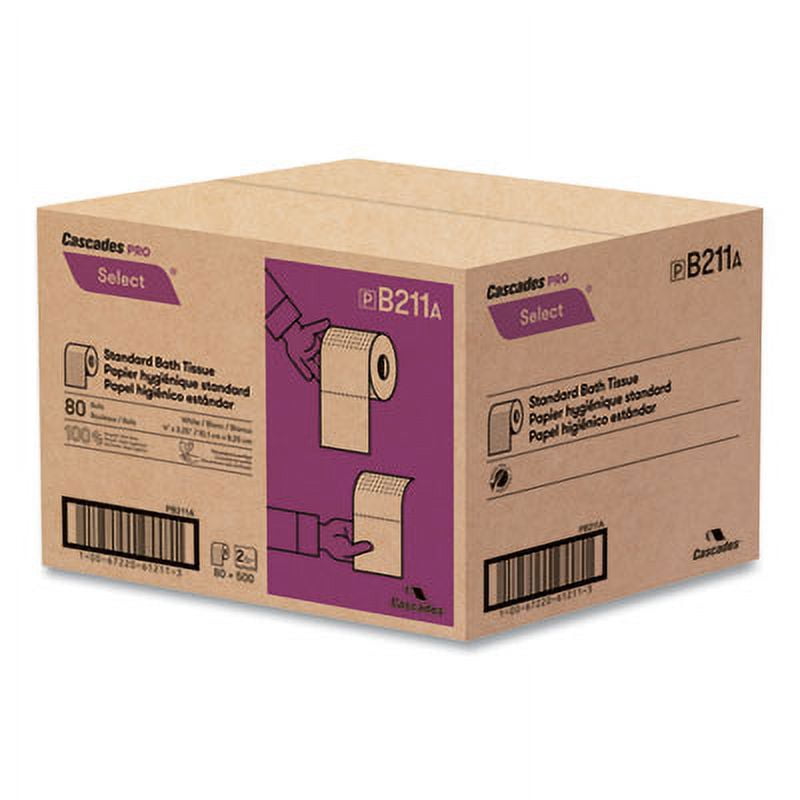 2-Ply Septic Safe Select Standard Bath Tissue - White (80 Rolls/Carton)