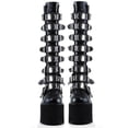 thumbnail image 2 of Botas altas hasta el muslo con cuña para Mujer, diseño de marca, botas de plataforma negras a la moda, zapatos góticos de Cosplay para Mujer 2022, 2 of 5