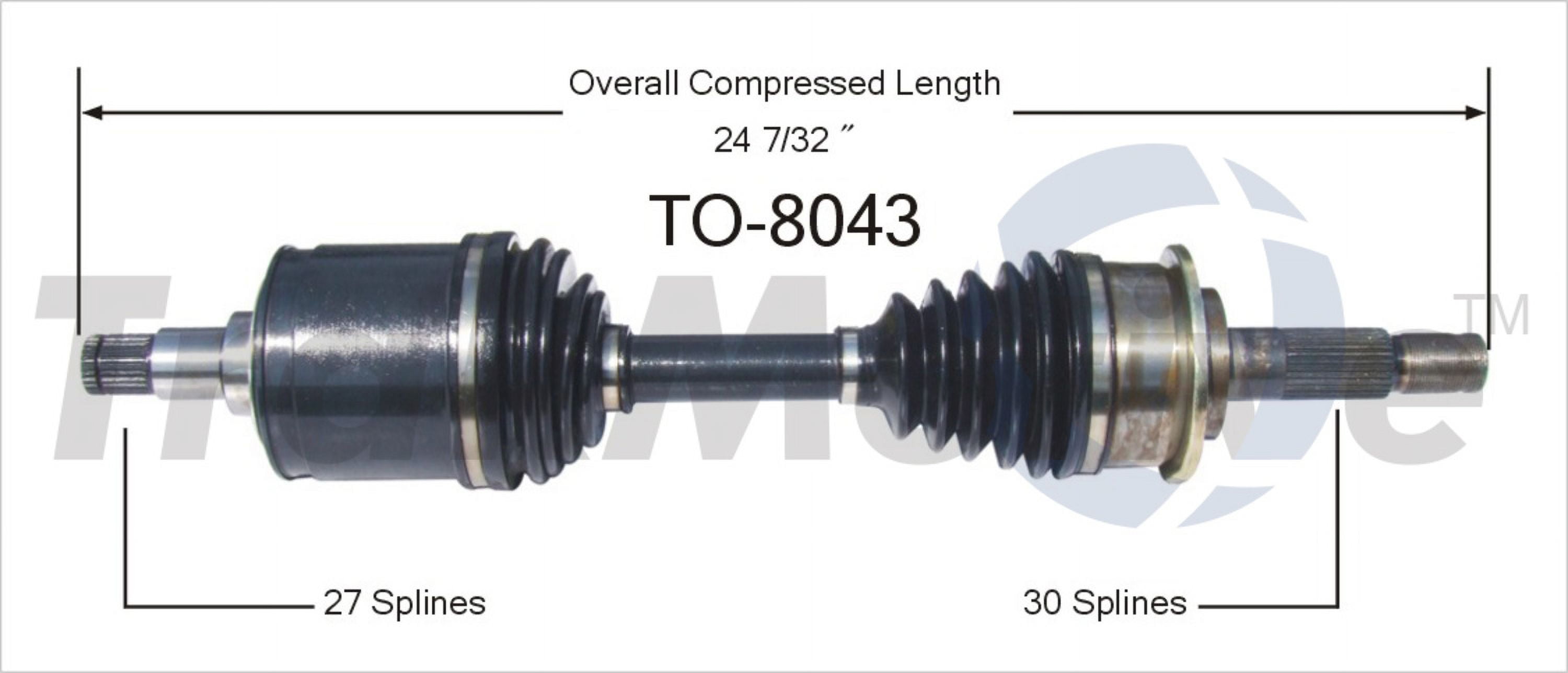 Wonh To-8043 Cv Axle Shaft