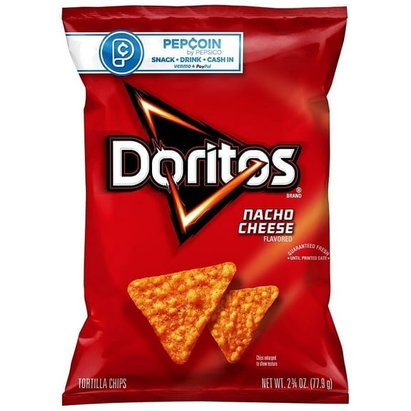 Doritos Tortilla Chips Nacho Cheese 2.75 OZ Pack of 2