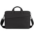 thumbnail image 1 of Bolso bandolera para portátil de negocios, de color sólido, para portátiles de 13, 14, 15 y 15,6 pulgadas, color negro, 1 of 7
