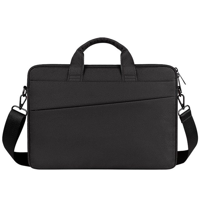 Bolso bandolera para portátil de negocios, de color sólido, para portátiles de 13, 14, 15 y 15,6 pulgadas, color negro