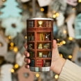 thumbnail image 4 of Book Tumbler Library Travel Mug Book Gifts For Book Lovers Gifts For Book Lovers Women - Bookish Gifts For Readers - Reading Mug Bookish Mugs Stainless Steel Tumbler 20oz Coffee Tumbler With Lid, 4 of 7