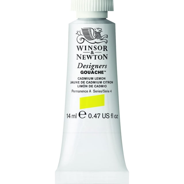 Winsor & Newton Designer's Gouache 14 ml (0.47oz) tubo Cadmio Limón