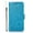 Blue, variant on TOP SHE PU Leather Embossed Three Cards Folding Folio Case with Cards Holder Pocket Lanyard Anti-Scratch Shockproof Bumper Cover Case For iPhone 11 6.1",Black