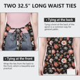 thumbnail image 6 of Pioneer Flower Floral Print Pattern Apron for Women and Men, Cotton Linen Waterproof with Pockets, Adjustable, 33x27 Inch for Kitchen, Gardening, BBQ, Salon, 6 of 6