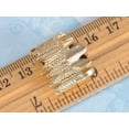 thumbnail image 3 of Alilang Contemporary Intricate Carved Linked Asymetrical Leaves Fashion Ring, 3 of 4