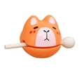 thumbnail image 3 of Colcolo Wooden Buddhist Percussion Instrument Chinese Temple Wooden Drum Meditation Orange, 3 of 8