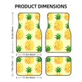 thumbnail image 2 of LAKIMCT Hand Drawn Pineapples Car Mats, Neoprene Front Rear Floor Mats for Cars, Waterproof Anti-Slip Car Floor Mats Full Set, Universal(4 Pcs), 2 of 6