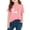 Pink 01, variant on DeHolifer Boys Girls T-Shirts Cotton Funny Alphabet Letter School Education Crewneck Short Sleeve Tee Tops