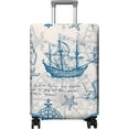 thumbnail image 1 of Travel Luggage Cover Suitcase Protector Fits 18-32 Inch Luggage Wheel Covers Patterned Travel Related Items Flower Luggage Protector Elastic Luggage Anti-scratch Suitcase Cover L, 1 of 5