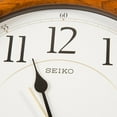 thumbnail image 2 of Seiko 13" Round Brown Oak Quiet Sweep Wall Clock, Analog, Quartz QXA129BLH, 2 of 6