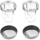 thumbnail image 1 of Set of 2 18oz cups with replacement lid for Nutribullet 600 W/900W blender, 1 of 5