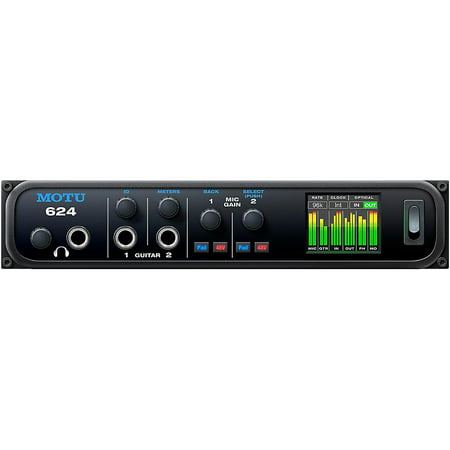 MOTU 624 Thunderbolt / USB3 / AVB Ethernet audio interface with DSP and