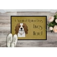 thumbnail image 2 of Cavalier Spaniel Spoiled Dog Lives Here Door Mat, 2 of 4