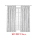 thumbnail image 3 of Worallymy Tulle Screen Curtain Rod Pocket Balcony Living Room Semi Sheer Blinds Door Room Divider Voile Drapes White, 3 of 9