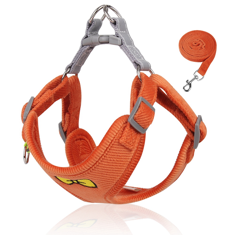 Dog Harness with Leash Set,No Pull Adjustable Reflective Stepin Puppy