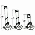 thumbnail image 2 of LINJH 176 lbs Folding Aluminium Cart Luggage Trolley Hand Truck with Black Bungee Cord, 2 of 11