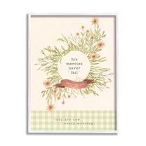 Stupell Indtries His Mercies Never Fail Proverb Country Floral Wreath,11 x 14,Design by Tammy Apple