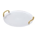 thumbnail image 2 of deevoka Serving Tray Food Round Tray with Handles for Restaurant Kitchens Living Room S, 2 of 9