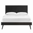 thumbnail image 5 of Modway Marlee Queen Wood Platform Bed with Splayed Legs in Black, 5 of 7