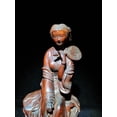 thumbnail image 4 of vintage wood wooden carved carving figure antique doll hand carved figurines art statuette femme decoration, 4 of 4